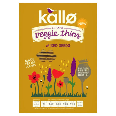 Kallo Mixed Seeds Veggie Thins 100g - Greenlands Health Store