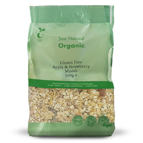 Organic Gluten Free Apple & Strawberry Muesli 500g - Greenlands Health Store