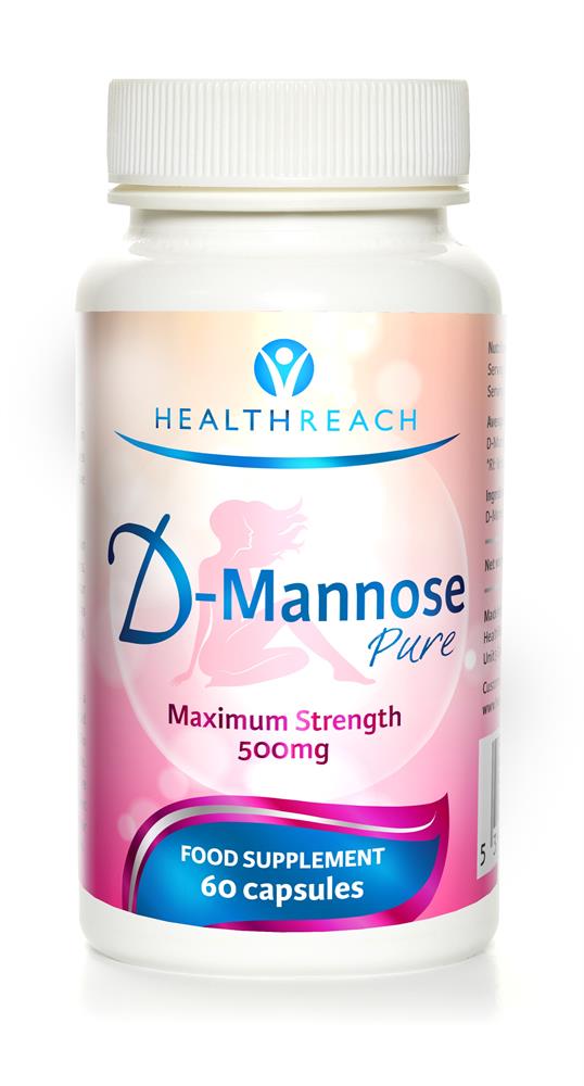 Healthreach D - Mannose Maximum Strength 60 caps - Greenlands Health Store