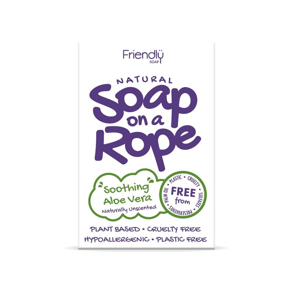 Aloe Vera - Natural Soap On A Rope 125g - Greenlands Health Store