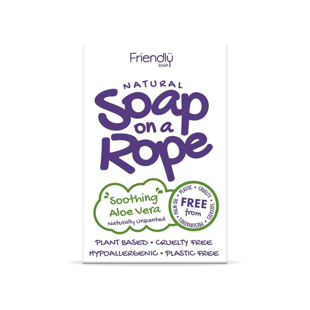 Aloe Vera - Natural Soap On A Rope 125g - Greenlands Health Store