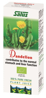 Dandelion Organic Fresh Plant Juice 200ml - Greenlands Health Store