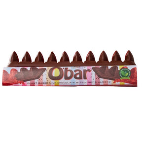 O'bar Vegan Milk Chocolates - Crunchy Almond and H*ney 200g - Greenlands Health Store