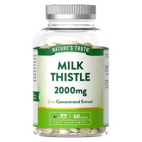 Milk Thistle 2000mg 60 Tablets - Greenlands Health Store