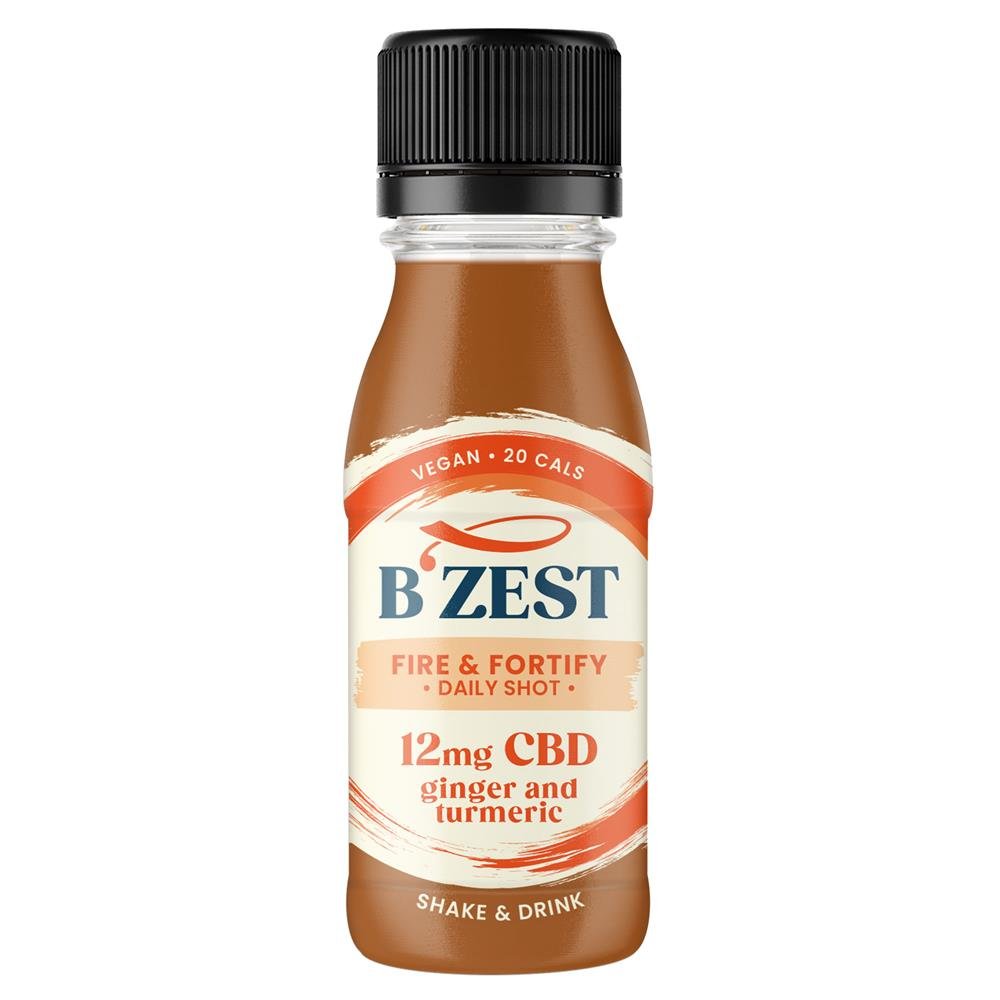 BZest Fire & Fortify Fiery Ginger Turmeric & CBD drink 60ml - Greenlands Health Store