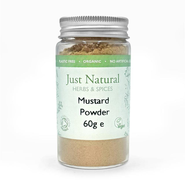 Organic Mustard Powder (Glass Jar) 60g - Greenlands Health Store