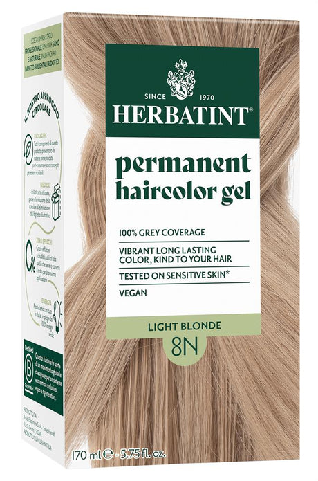 Light Blonde Ammonia Free hair Colour 8N 170ml - Greenlands Health Store