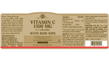 Solgar® Vitamin C 1500 mg (1.5 grams) with Rose Hips Tablets - Greenlands Health Store