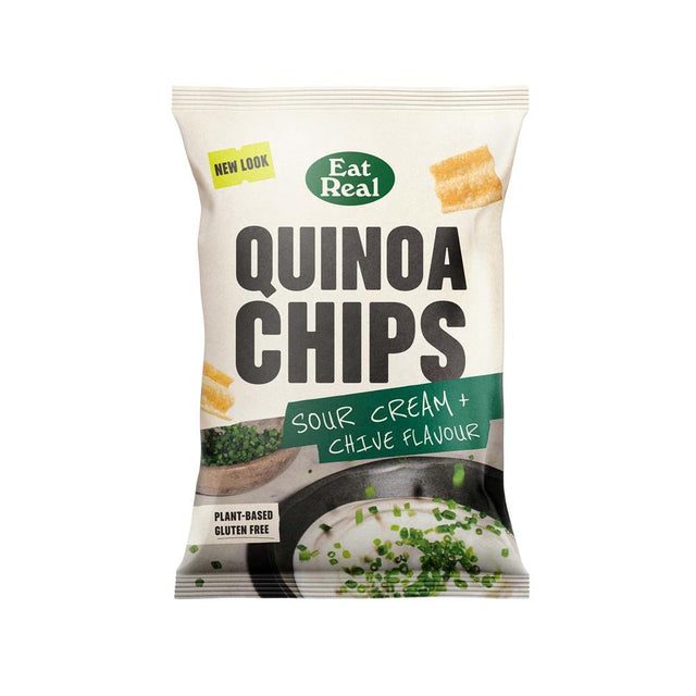 Eat Real Quinoa Chips Sour Cream & Chive 90g - Greenlands Health Store