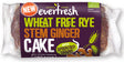 Organic Sprouted Rye Stem Ginger Cake 350g - Greenlands Health Store