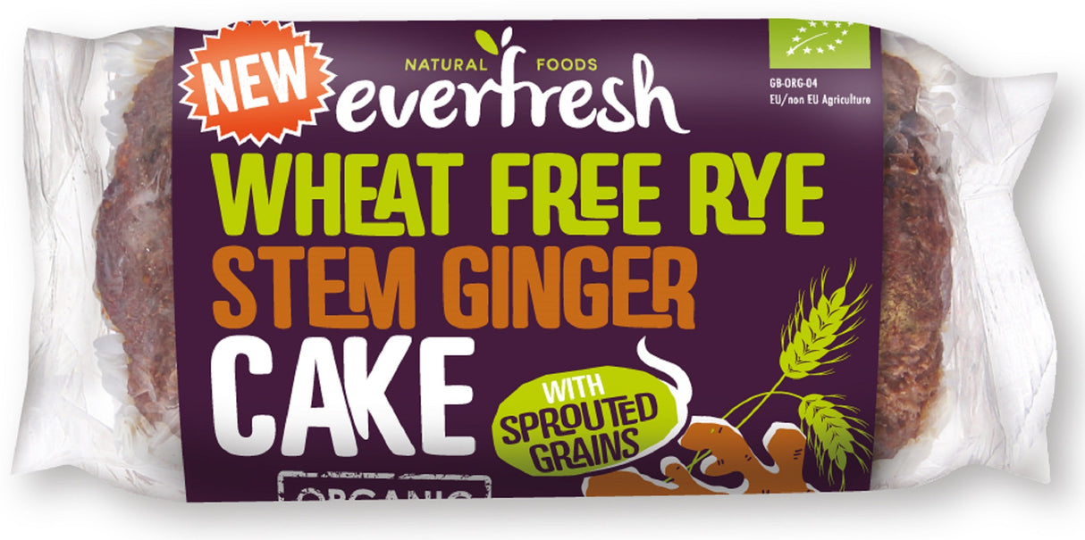 Organic Sprouted Rye Stem Ginger Cake 350g - Greenlands Health Store