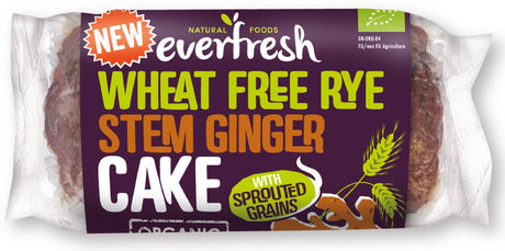 Organic Sprouted Rye Stem Ginger Cake 350g - Greenlands Health Store
