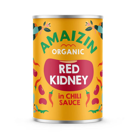 Organic Red Kidney Beans in Chilli Sauce 400g - Greenlands Health Store