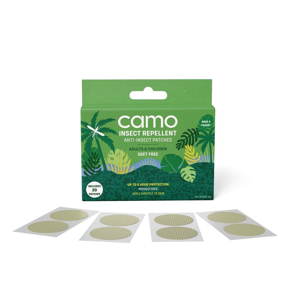 CAMO Anti Insect Patches Mosquito Midges & Biting Insects - Greenlands Health Store