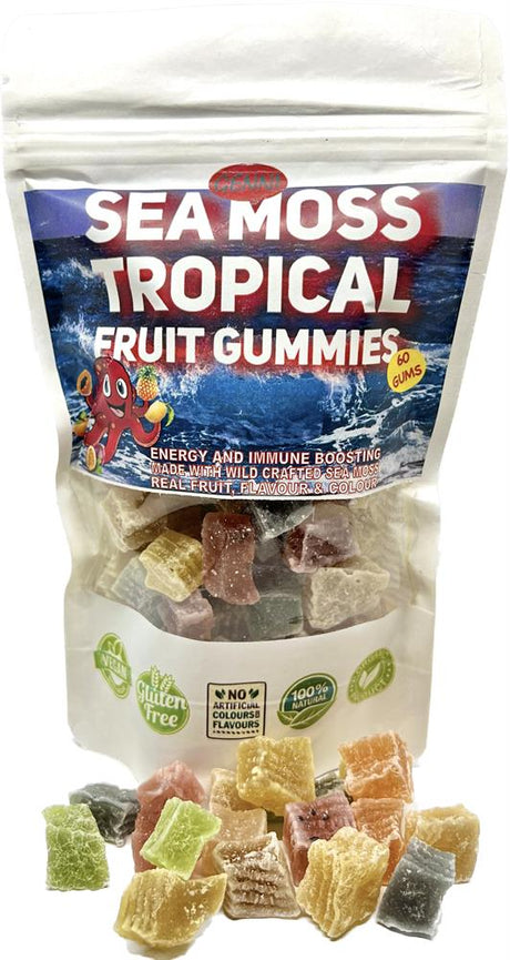 Sea Moss Gummies Tropical Fruit 150g - Greenlands Health Store