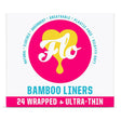Bamboo Liners Wrapped (24 pads) - Greenlands Health Store
