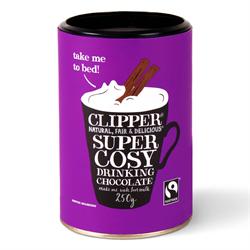 Clipper Fairtrade Super Cosy Drinking Chocolate 250g - Greenlands Health Store