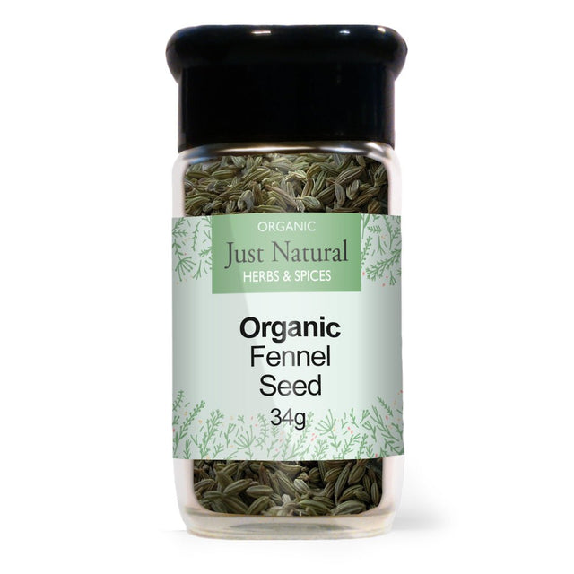 Organic Fennel Seed (Glass Jar) 34g - Greenlands Health Store