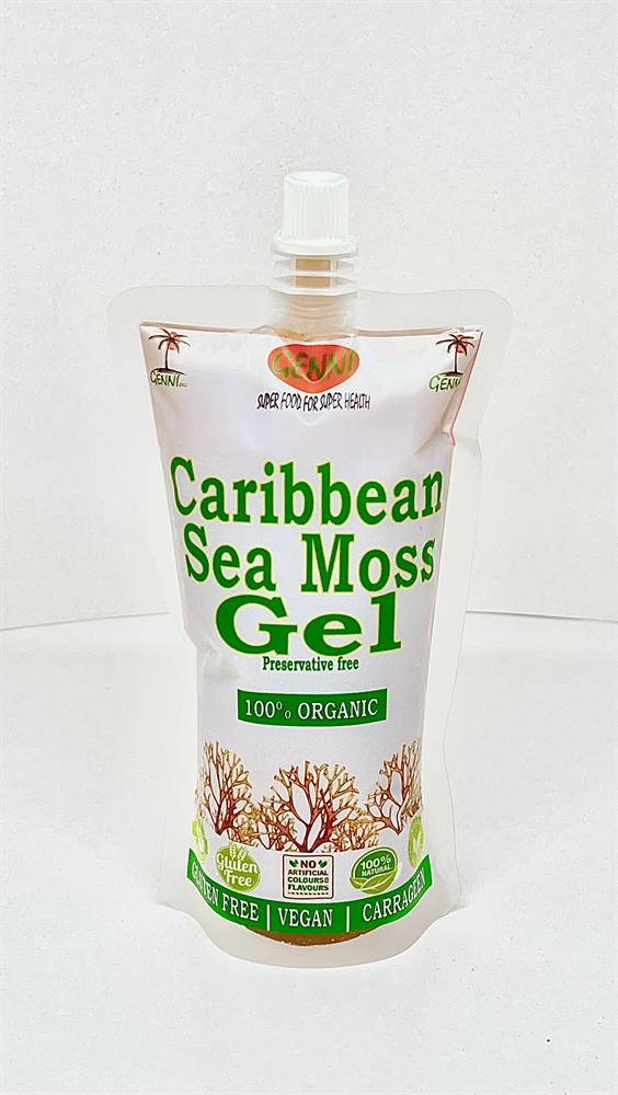 Sea Moss Gel in Eco Pouches (aka Irish Moss Gel Carrageen) 250ml - Greenlands Health Store