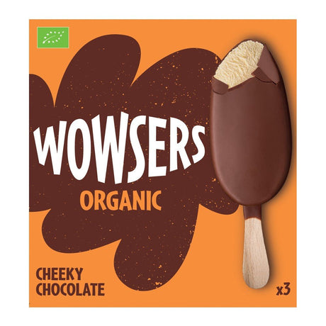 Organic Cheeky Chocolate Ice Cream Lolly Sticks 3x110ml - Greenlands Health Store