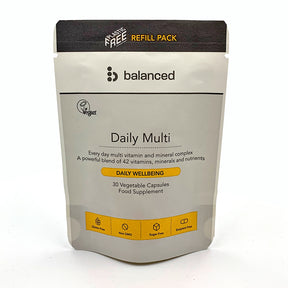 Daily Multi Vitamin 30 Veggie Caps - Refill Pouch - Greenlands Health Store