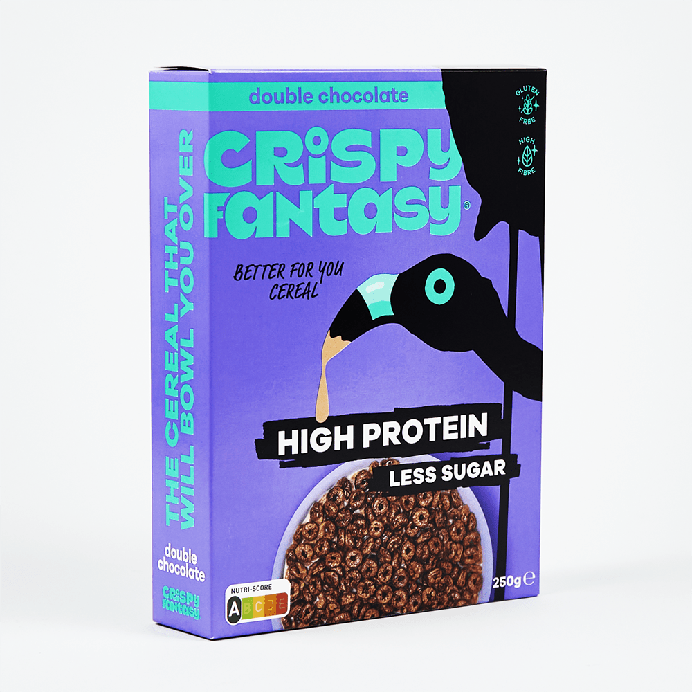 Crispy Fantasy Double Chocolate - High Protein Cereal 250g - Greenlands Health Store