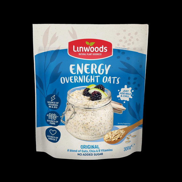 Linwoods Overnight Oats Original Energy 300g - Greenlands Health Store