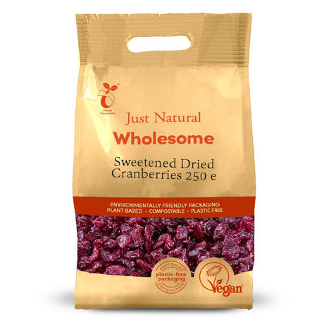 Sweetened Dried Cranberries 250g - Greenlands Health Store