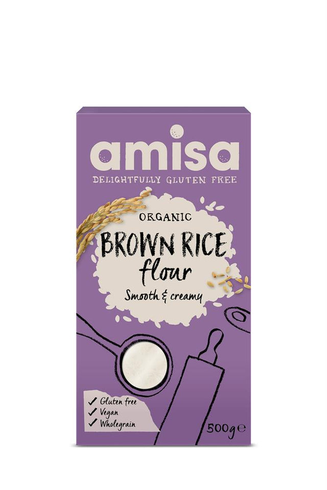 Organic Brown Rice Flour 500g - Greenlands Health Store