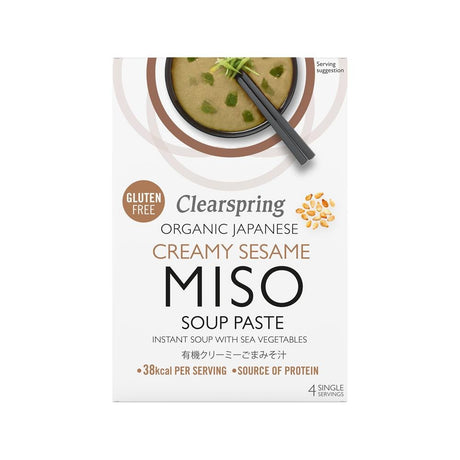 Organic Japanese Creamy Sesame Instant Miso Soup 60g - Greenlands Health Store