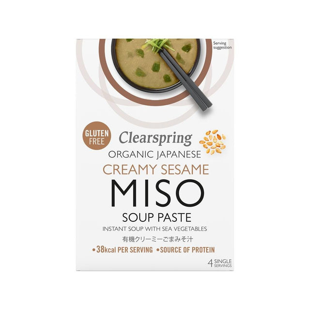 Organic Japanese Creamy Sesame Instant Miso Soup 60g - Greenlands Health Store
