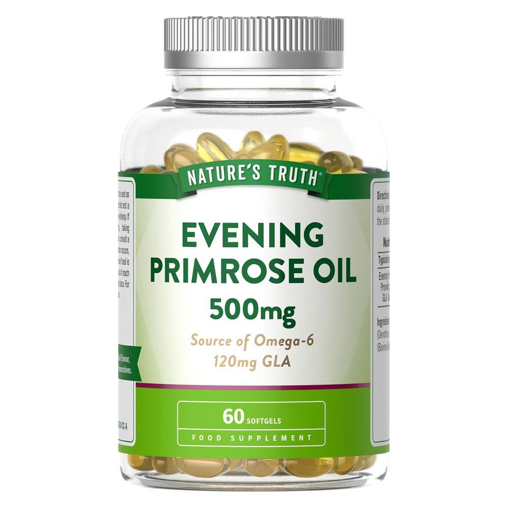 Evening Primrose Oil 500mg 60 Softgels - Greenlands Health Store