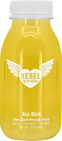 Rebel Kitchen Raw Juice Sun Kick 250ml made in Kent UK - Greenlands Health Store