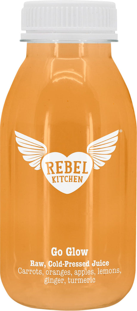 Rebel Kitchen Raw Juice Go Glow 250ml made in Kent UK - Greenlands Health Store