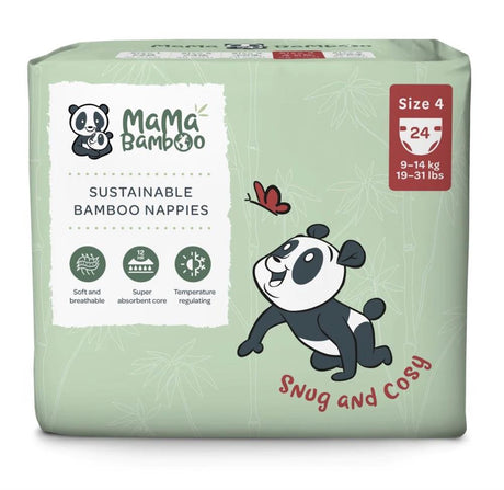 Mama Bamboo Eco Nappies - Size 4 (Large) 1070g - Greenlands Health Store