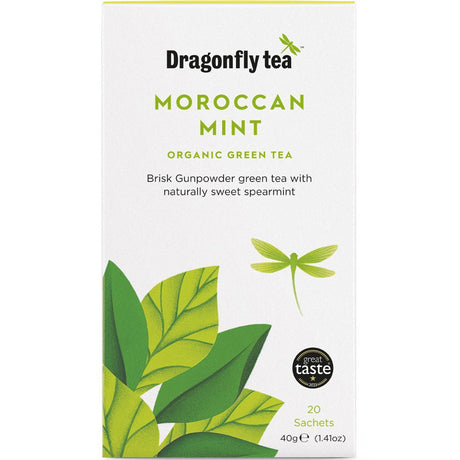 Dragonfly Organic Moroccan Mint Green Tea 20 bag - Greenlands Health Store