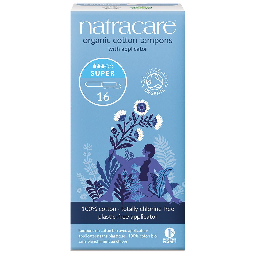 Organic Applicator Tampons Super x 16 - Greenlands Health Store