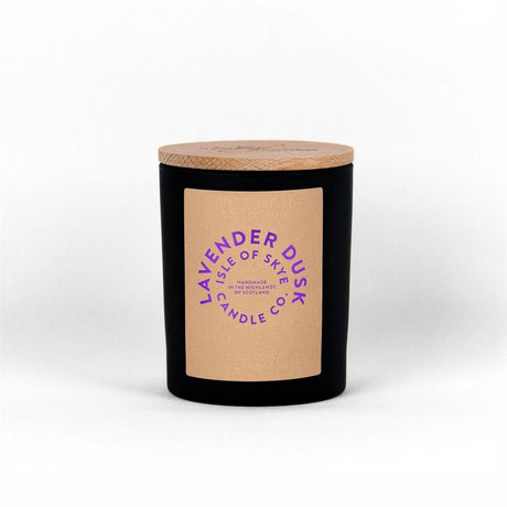 Lavender Dusk Black Natural Candle 9.5cm x 8cm x 8cm - Greenlands Health Store