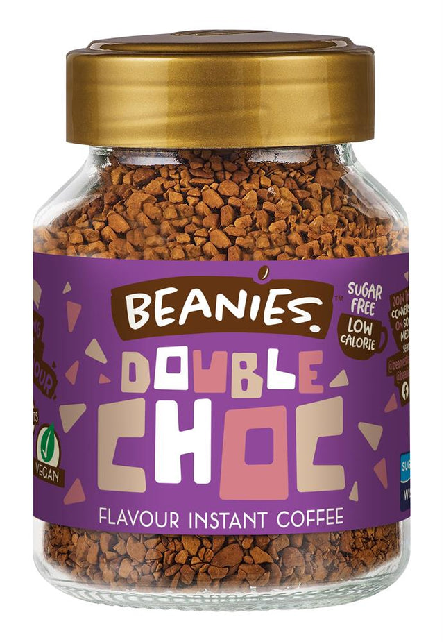 Beanies Double Chocolate Flavour Instant Coffee 50g - Greenlands Health Store