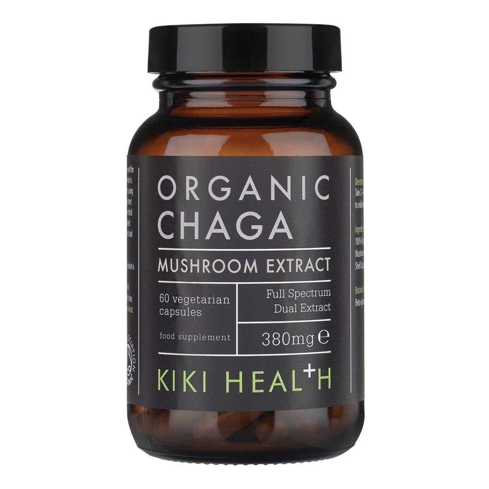 Organic Chaga Extract Mushroom 60 Vegicaps - Greenlands Health Store