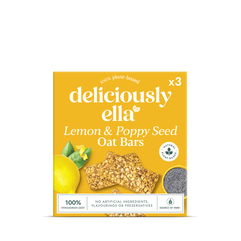 Deliciously Ella Lemon & Poppyseed Oat Bar Multipack (3 x 50g) - Greenlands Health Store