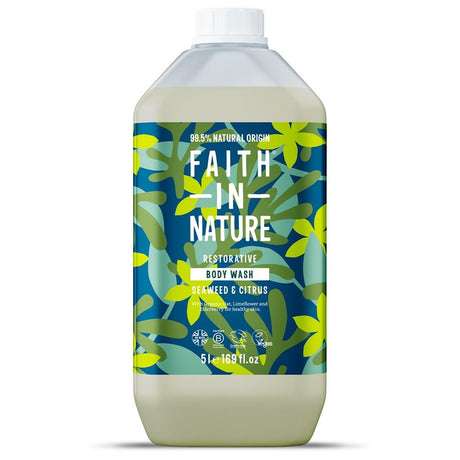 Faith in Nature Seaweed & Citrus Body Wash 5Ltr - Greenlands Health Store