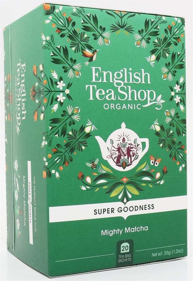 Mighty Matcha - 20 Tea Bag Sachets - Greenlands Health Store