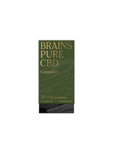Brains Pure CBD Oil Capsules 20mg 28 - Greenlands Health Store