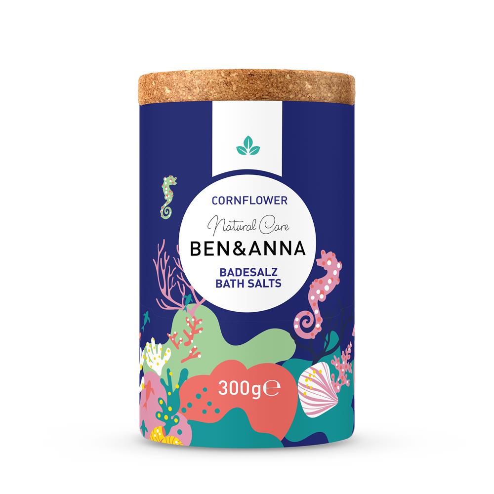 Ben & Anna Cornflower Bath Salts 300g - Greenlands Health Store