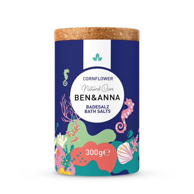 Ben & Anna Cornflower Bath Salts 300g - Greenlands Health Store