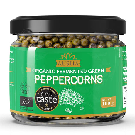 Organic Fermented Green Peppercorns 100g- 1* Great Taste Award - Greenlands Health Store