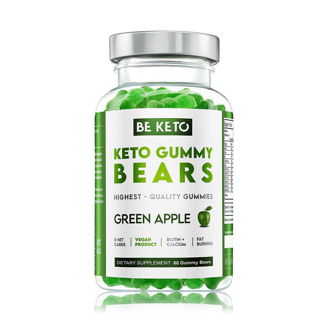 BeKeto - Keto Gummy Bears - Green Apple 60 pcs. - Greenlands Health Store