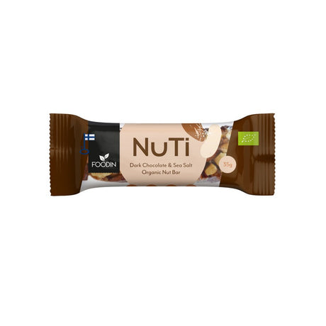 NUTI Almonds Dark Chocolate & Sea Salt 35g - Greenlands Health Store