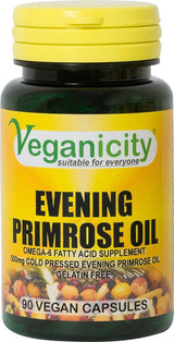 Cold Pressed Evening Primrose Oil 500mg 90 Vcaps (10% GLA) - Greenlands Health Store